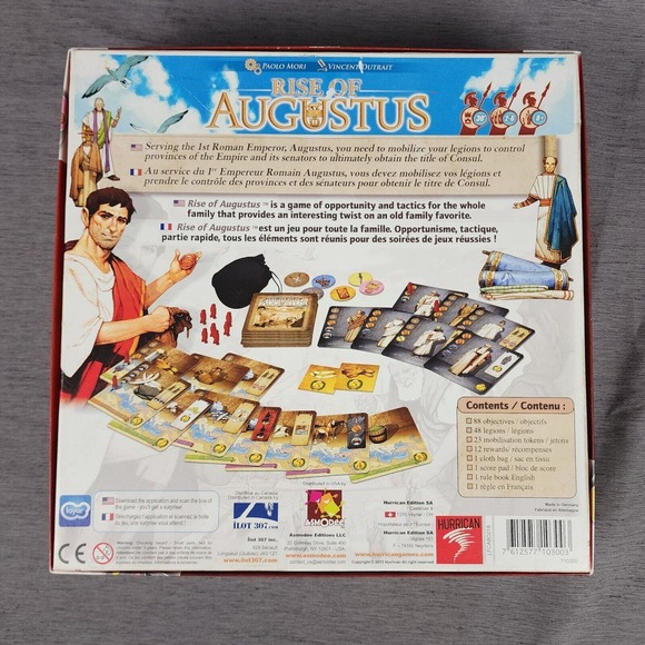 Rise of Augustus Board Game COMPLETE 2013 Roman Empire Hurrican Tabletop Ages 8+ - Picture 3 of 9